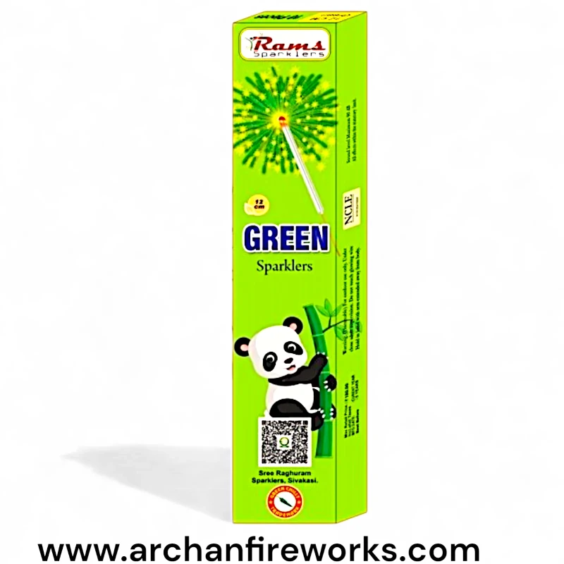 12 cm green sparklers