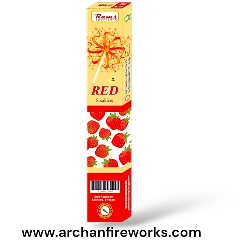 15 cm red sparklers