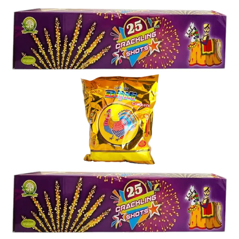25 Shot Color Raider Crackling + Gold Bijli (BUY 2 GET 1 FREE)