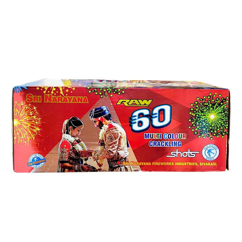 60 Shot Multicolor Crackling   (Narayana Brand)