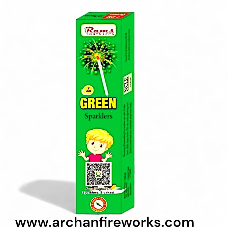 7cm green sparklers